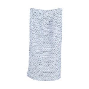 Alessandra Rich Midi Skirt in Blue Cotton